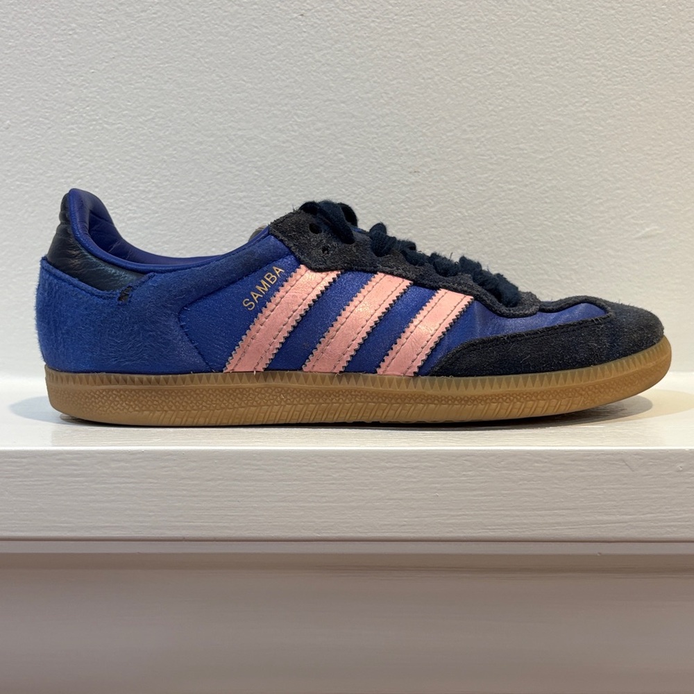 Adidas Samba Navy and Pink Women's Sneakers